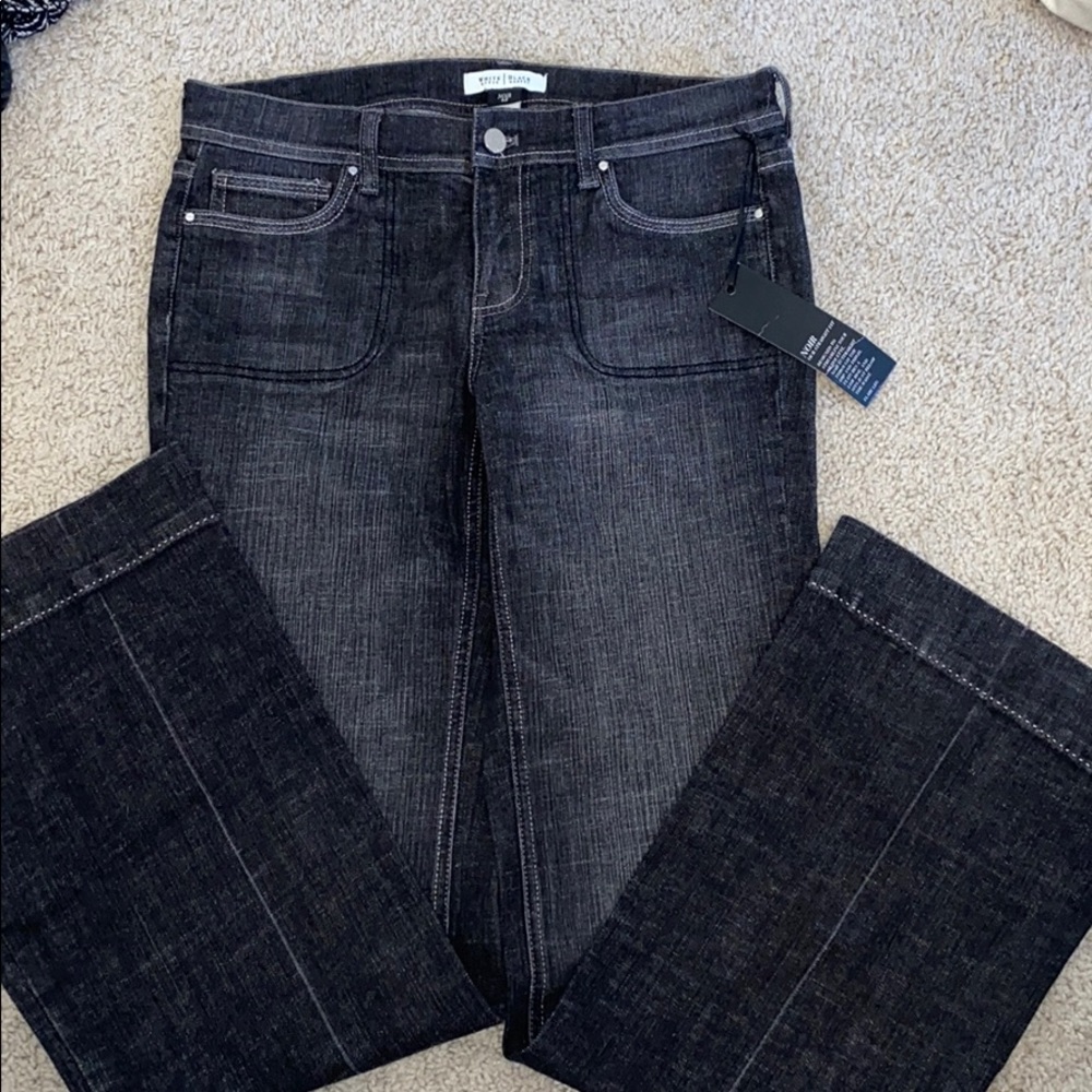 BRAND NEW WHITE HOUSE BLACK MARKET LOW RISE FLARE